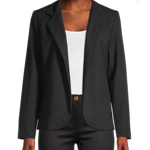 Love❤Ady NWTs Pinstripe Open-Front Blazer